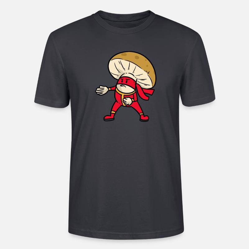 Champignon champignon champignon - T-shirt bio CRAFTER Stanley Stella Unisexe - bleu gris foncé