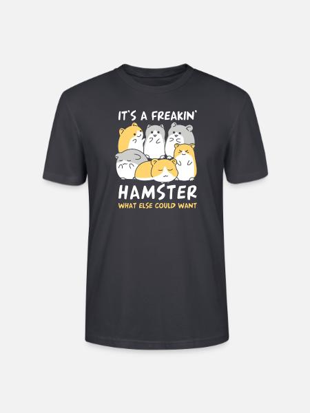 Hamster - Stanley/Stella Unisex Bio-T-Shirt CRAFTER - Dunkles Graublau