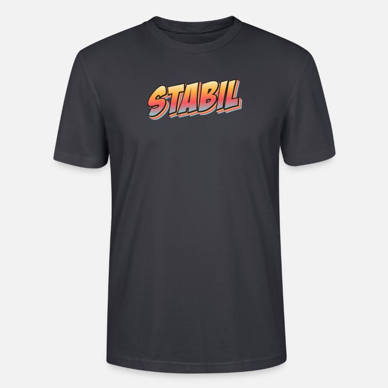 Stabil Comic - Stanley/Stella Unisex Bio-T-Shirt CRAFTER - Dunkles Graublau
