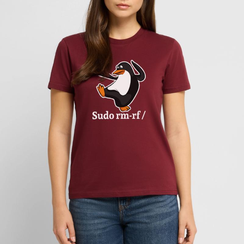 Tux Linux Pinguin Sudo Rm Rf | Computerfreak Hack Stanley/Stella Unisex Bio-T-Shirt CRAFTER