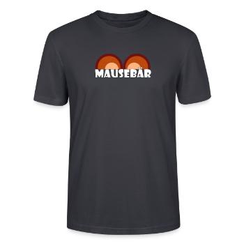 Kosename Mausebär Geschenkidee - Stanley/Stella Unisex Bio-T-Shirt CRAFTER - Dunkles Graublau - Vorne - Alina (178cm) & Michal (187cm)