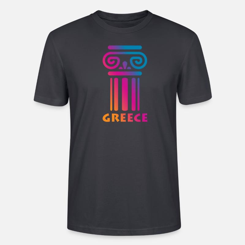 Greece Hellas - Stanley/Stella Unisex Bio-T-Shirt CRAFTER - Dunkles Graublau