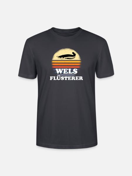Wels Angeln Waller - Stanley/Stella Unisex Bio-T-Shirt CRAFTER - Dunkles Graublau