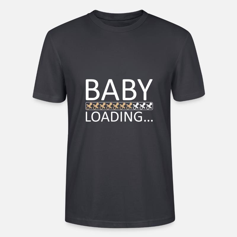 Baby loading please wait Geschenkidee - Stanley/Stella Unisex Bio-T-Shirt CRAFTER - Dunkles Graublau