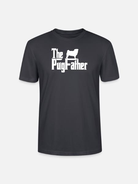 Das Mops-lustige Mops-Hundebesitzer-Mops-Vater-Geschenk - Stanley/Stella Unisex Bio-T-Shirt CRAFTER - Dunkles Graublau