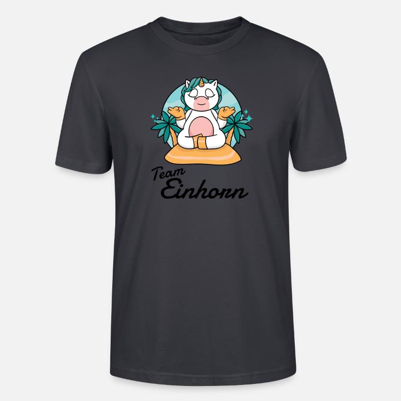 Team Einhorn - Stanley/Stella Unisex Bio-T-Shirt CRAFTER - Dunkles Graublau