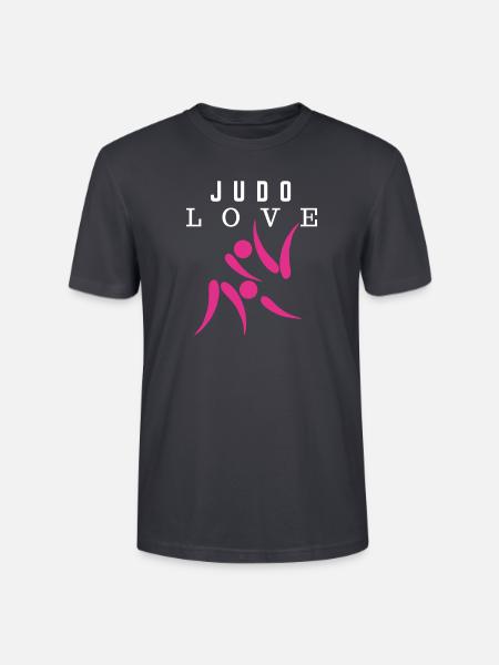 Judo Love - Judo Geschenkidee - Stanley/Stella Unisex Bio-T-Shirt CRAFTER - Dunkles Graublau