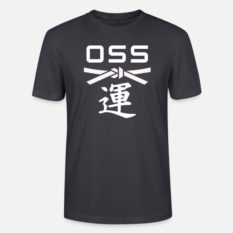 Karate Bones - Karate Geschenkidee - Stanley/Stella Unisex Bio-T-Shirt CRAFTER - Dunkles Graublau