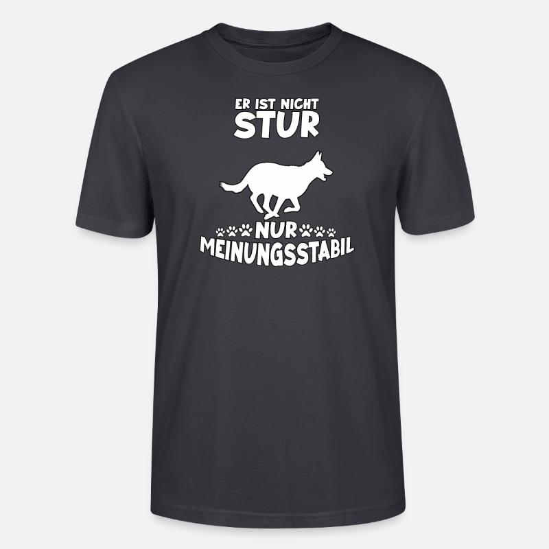 Deutscher Schäferhund Hunde Geschenk Schäferhund - Stanley/Stella Unisex Bio-T-Shirt CRAFTER - Dunkles Graublau