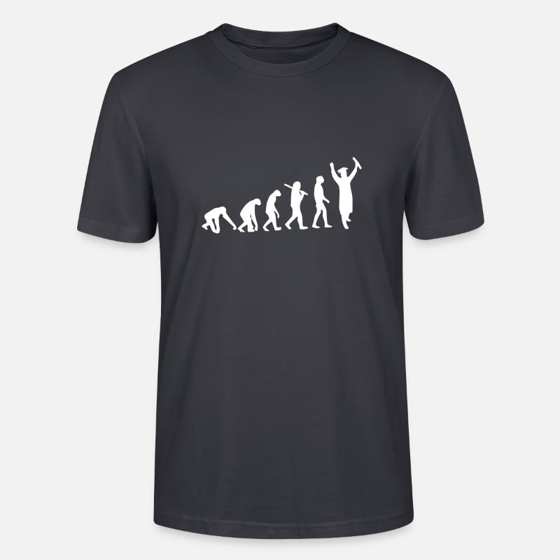 Evolution - T-shirt bio CRAFTER Stanley Stella Unisexe - bleu gris foncé