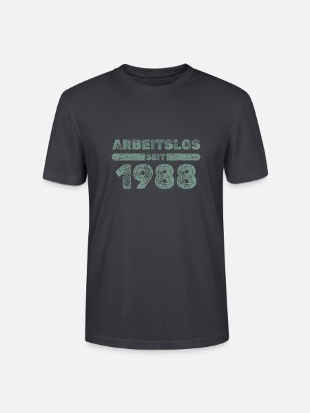 seit 1988 - Stanley/Stella Unisex Bio-T-Shirt CRAFTER - Dunkles Graublau