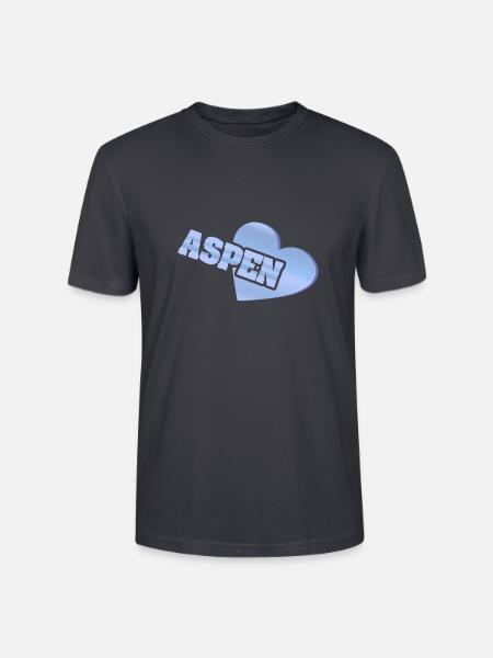Love Aspen - Stanley/Stella CRAFTER Unisex Organic T-Shirt - India Ink Grey