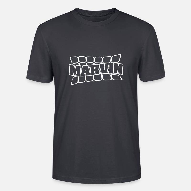 Marvin - Stanley/Stella Unisex Bio-T-Shirt CRAFTER - Dunkles Graublau