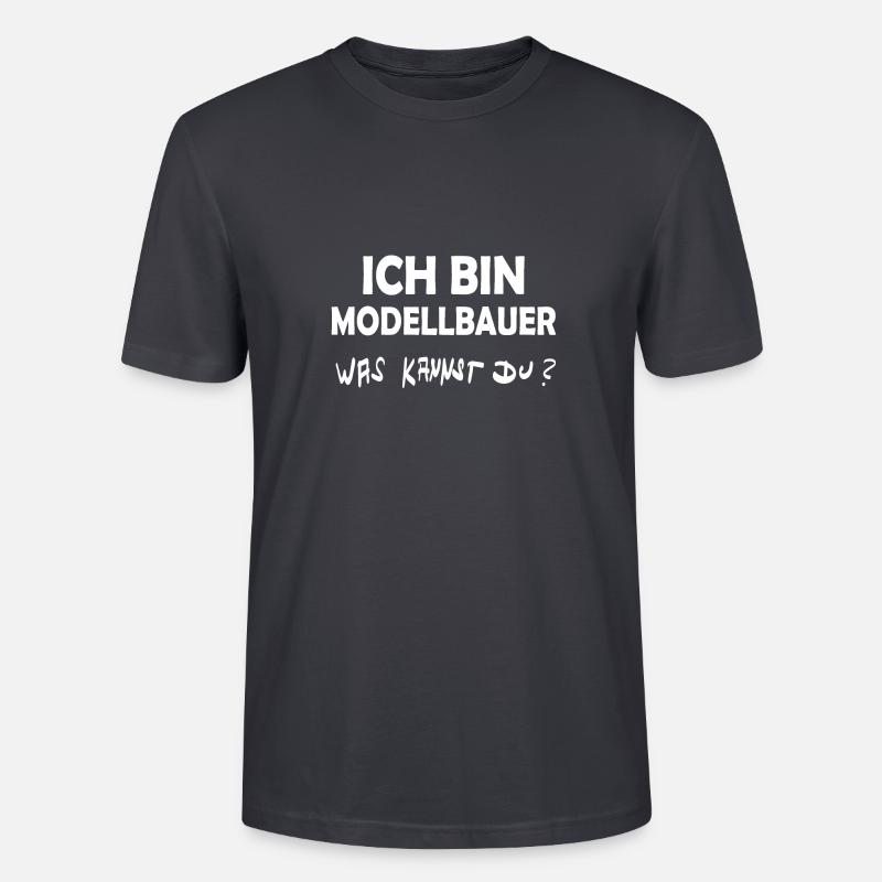 Beruf Modellbauer - Stanley/Stella Unisex Bio-T-Shirt CRAFTER - Dunkles Graublau