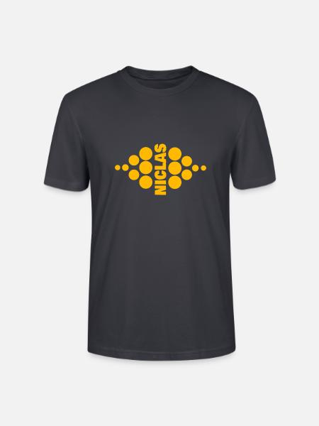 Geschenk für Niclas - Stanley/Stella Unisex Bio-T-Shirt CRAFTER - Dunkles Graublau