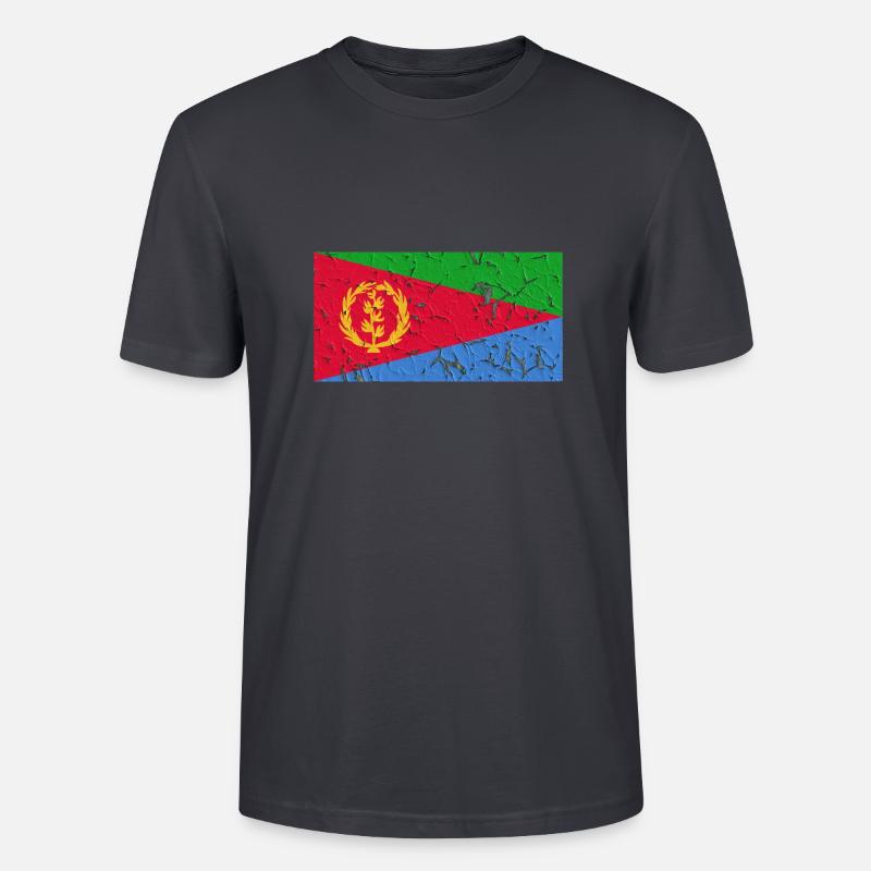 Eritrea Eritrea - Stanley/Stella Unisex Bio-T-Shirt CRAFTER - Dunkles Graublau
