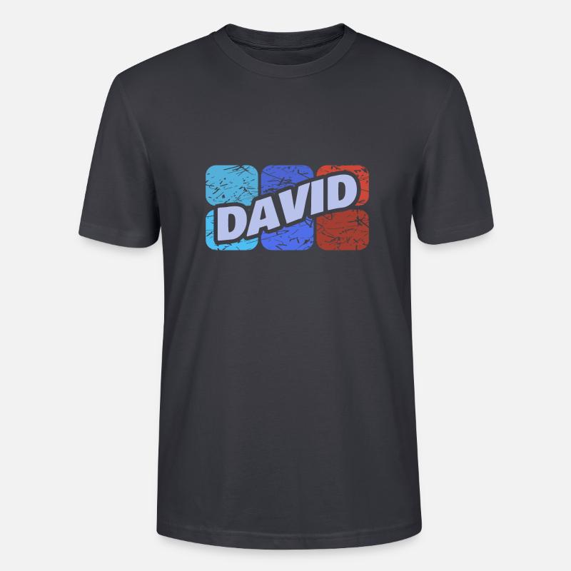 David als David - Stanley/Stella Unisex Bio-T-Shirt CRAFTER - Dunkles Graublau