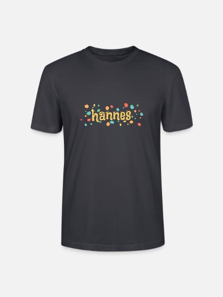Kleckse Farbkleckse hannes - Stanley/Stella Unisex Bio-T-Shirt CRAFTER - Dunkles Graublau