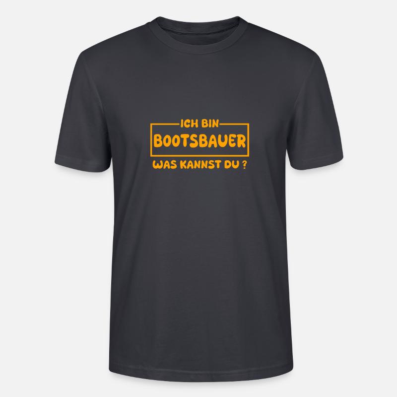 Beruf Bootsbauer - Stanley/Stella Unisex Bio-T-Shirt CRAFTER - Dunkles Graublau