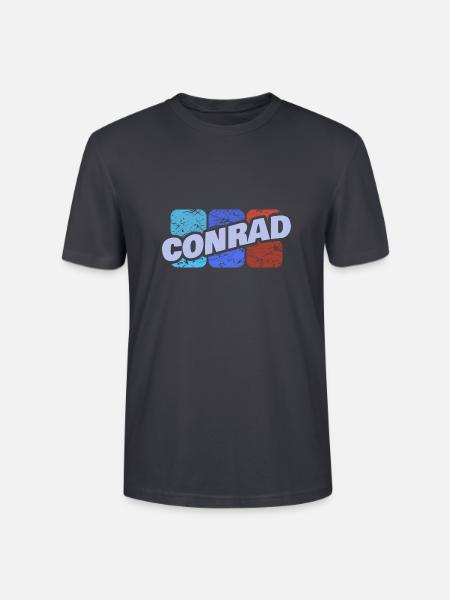 Conrad als Conrad - Stanley/Stella Unisex Bio-T-Shirt CRAFTER - Dunkles Graublau