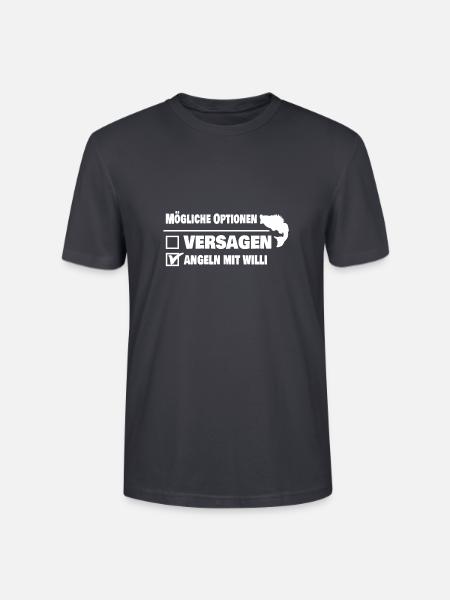 Angeln mit willi oder versagen - Stanley/Stella Unisex Bio-T-Shirt CRAFTER - Dunkles Graublau