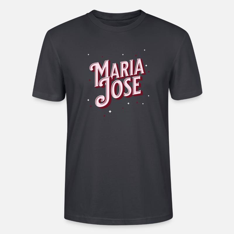 Maria Jose name personalized - Stanley/Stella CRAFTER Unisex Organic T-Shirt - India Ink Grey