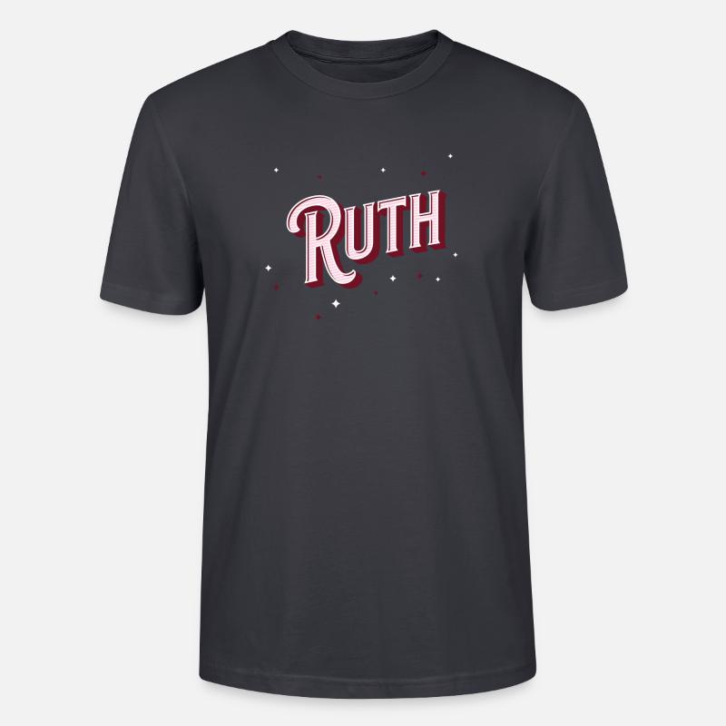 Ruth's name personalized - Stanley/Stella CRAFTER Unisex Organic T-Shirt - India Ink Grey