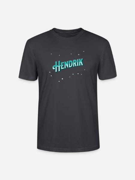 Hendrik Namen personalisiert - Stanley/Stella Unisex Bio-T-Shirt CRAFTER - Dunkles Graublau