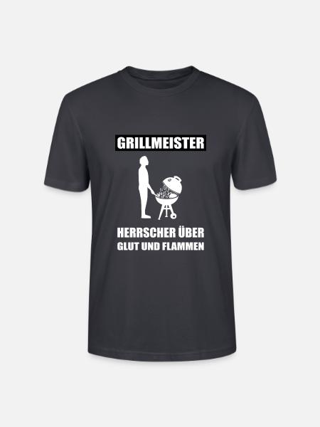 BBQ - Stanley/Stella Unisex Bio-T-Shirt CRAFTER - Dunkles Graublau