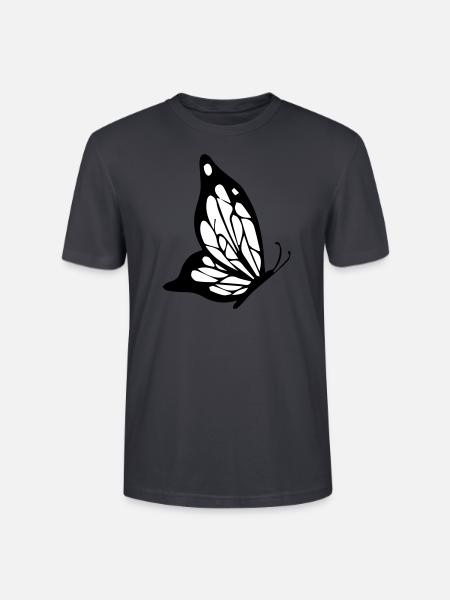 schmetterling - Stanley/Stella Unisex Bio-T-Shirt CRAFTER - Dunkles Graublau