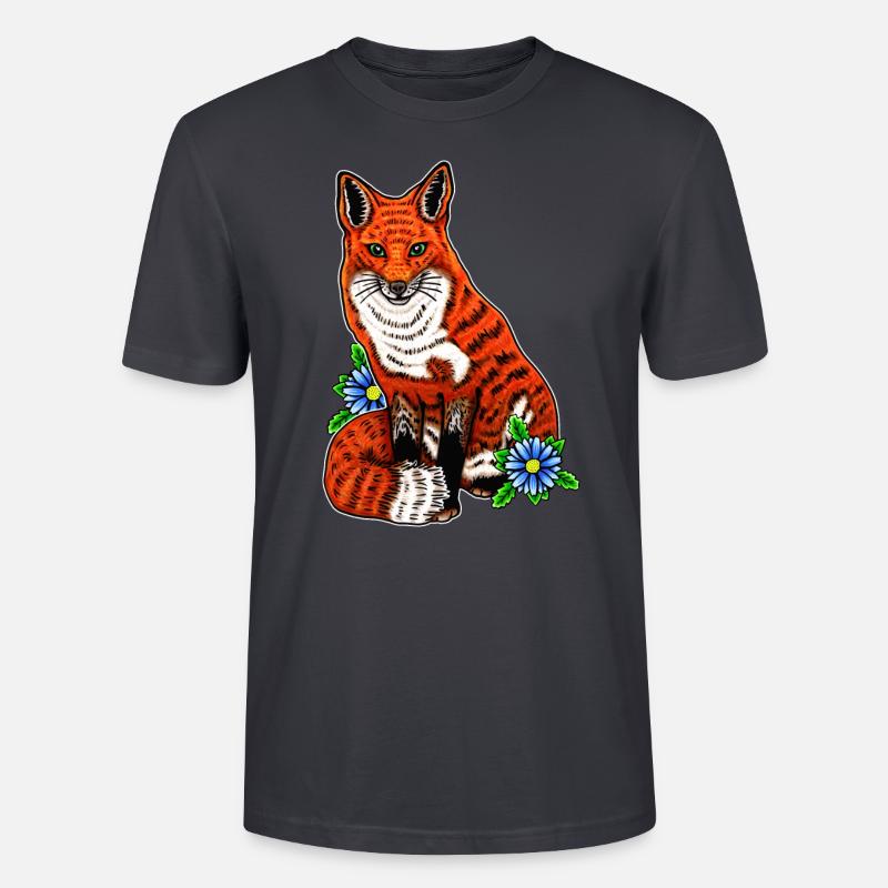 Fuchs - Stanley/Stella Unisex Bio-T-Shirt CRAFTER - Dunkles Graublau