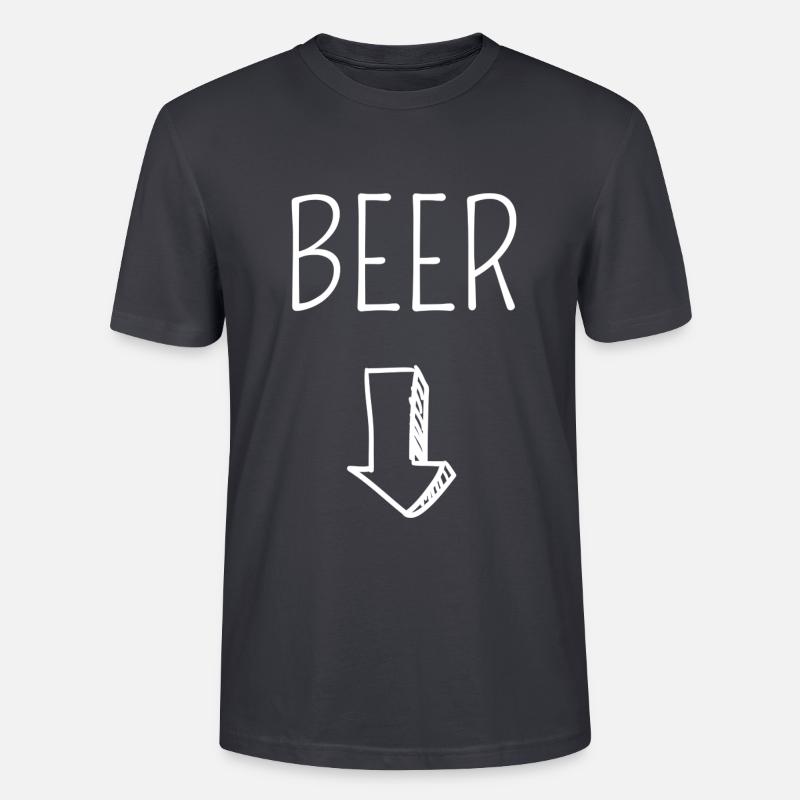 Beer inside - T-shirt bio CRAFTER Stanley Stella Unisexe - bleu gris foncé
