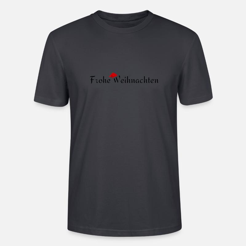 Frohe Weihnachten - Stanley/Stella Unisex Bio-T-Shirt CRAFTER - Dunkles Graublau