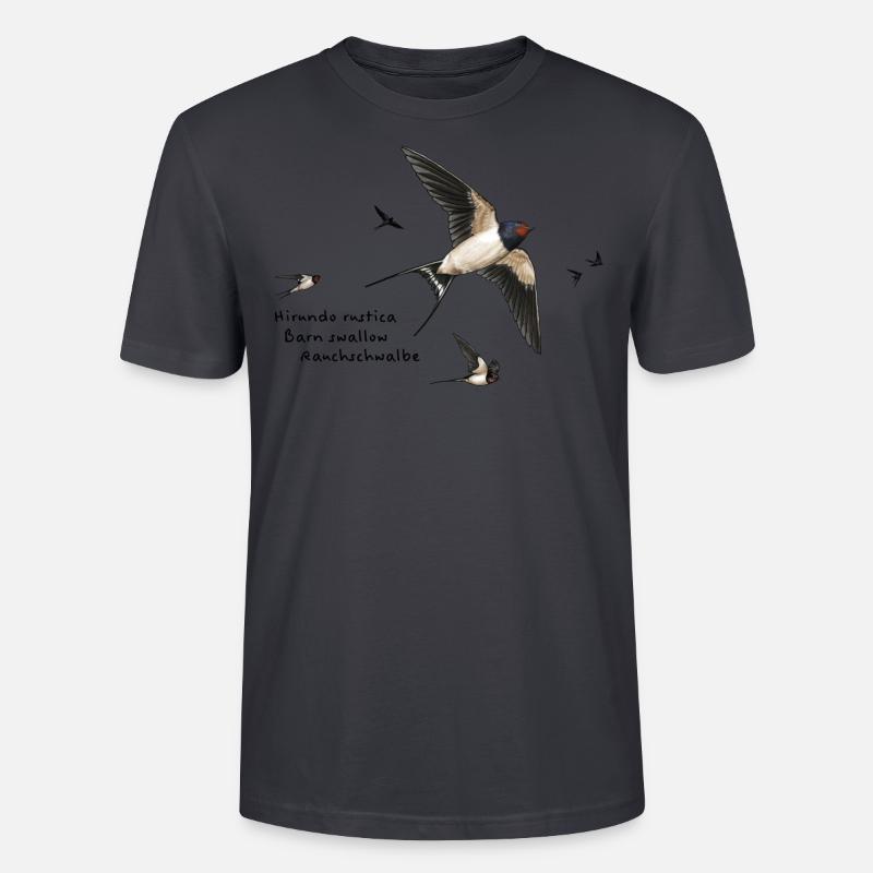 Rauchschwalben - Stanley/Stella Unisex Bio-T-Shirt CRAFTER - Dunkles Graublau