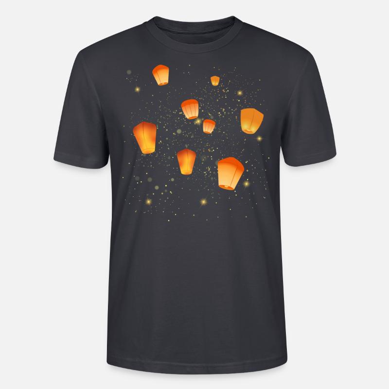 Lanternes célestes - T-shirt bio CRAFTER Stanley Stella Unisexe - bleu gris foncé