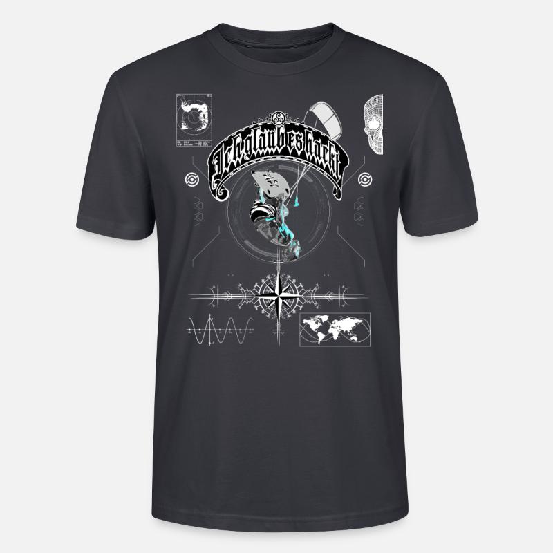 Ich glaub es hackt Kiter - Stanley/Stella Unisex Bio-T-Shirt CRAFTER - Dunkles Graublau