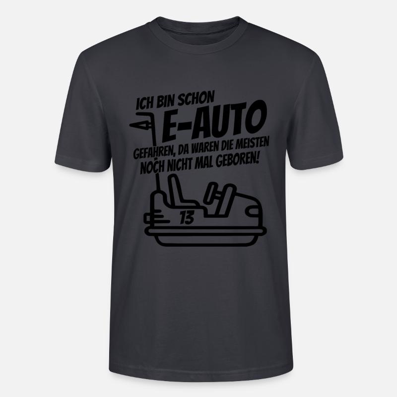E-Auto - Stanley/Stella Unisex Bio-T-Shirt CRAFTER - Dunkles Graublau