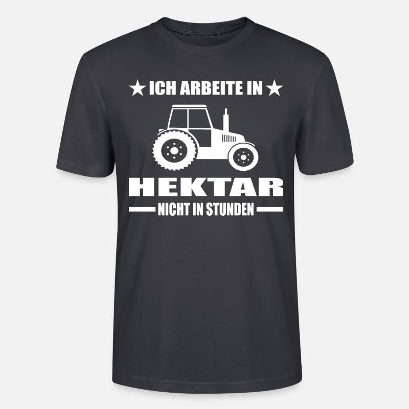 Traktor - Stanley/Stella Unisex Bio-T-Shirt CRAFTER - Dunkles Graublau