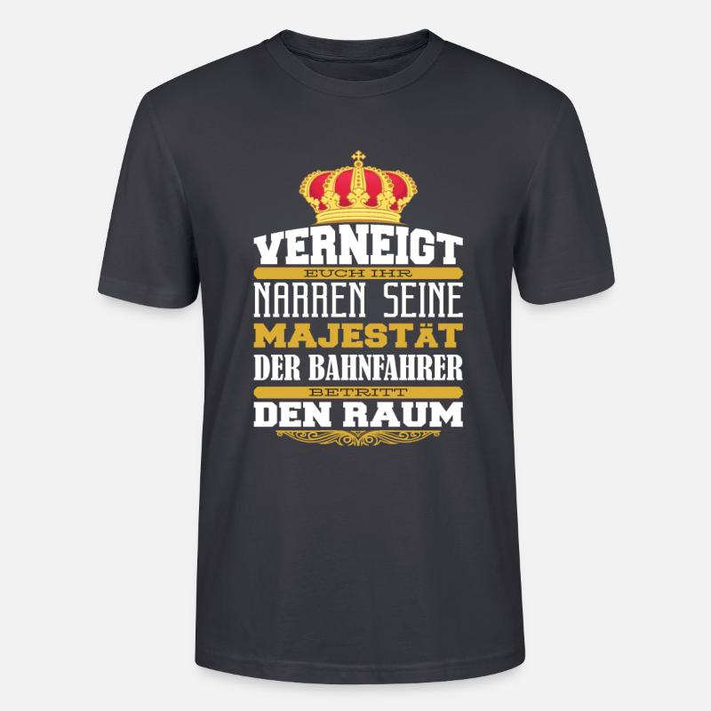 Straßenbahnfahrer Straßenbahn S-Bahn - Stanley/Stella Unisex Bio-T-Shirt CRAFTER - Dunkles Graublau