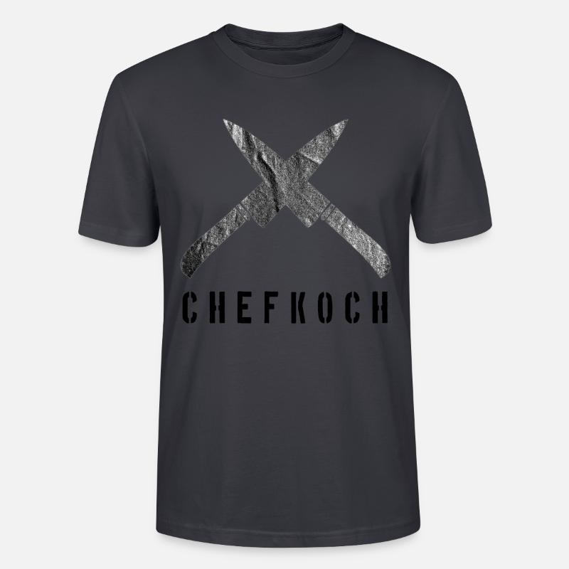 Chefkoch - Stanley/Stella Unisex Bio-T-Shirt CRAFTER - Dunkles Graublau