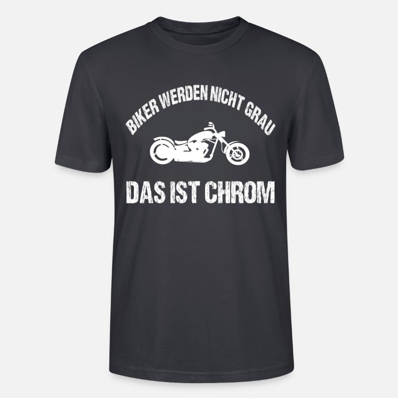 Motorrad - Stanley/Stella Unisex Bio-T-Shirt CRAFTER - Dunkles Graublau