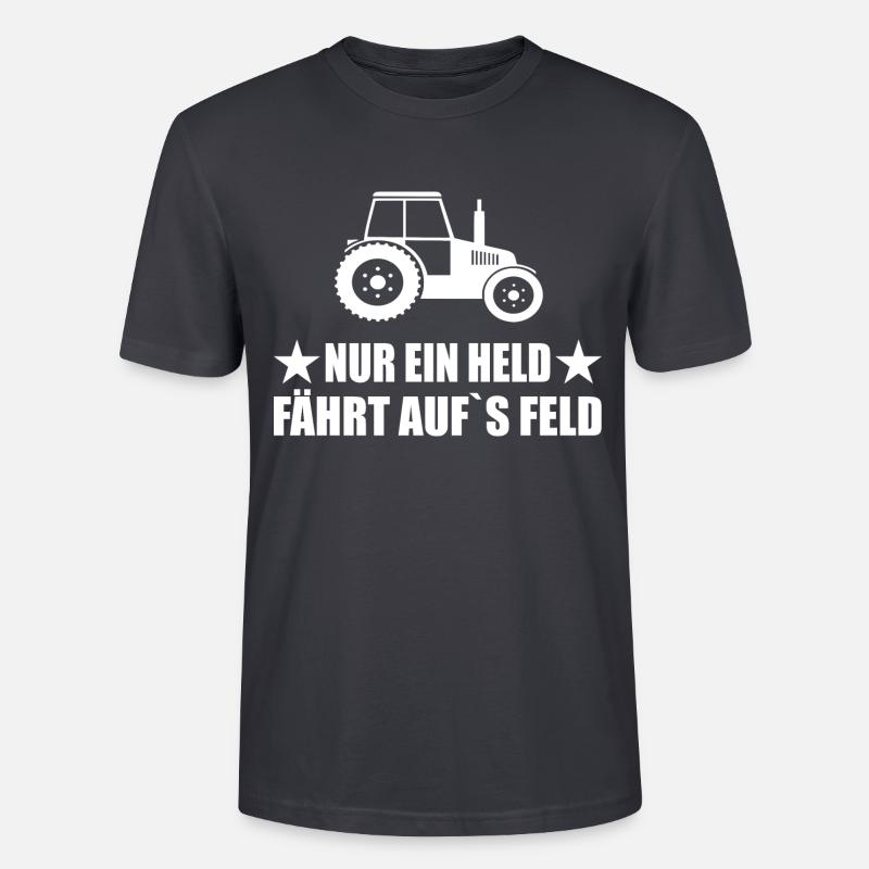 Traktor - Stanley/Stella Unisex Bio-T-Shirt CRAFTER - Dunkles Graublau