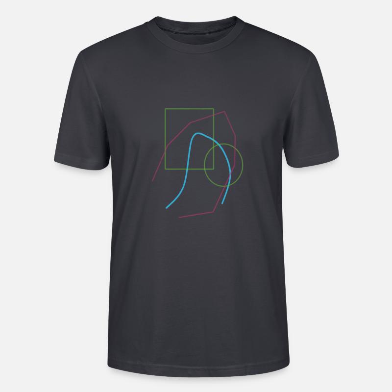 Modèle abstrait - T-shirt bio CRAFTER Stanley Stella Unisexe - bleu gris foncé