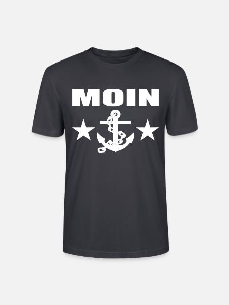 Moin - Stanley/Stella Unisex Bio-T-Shirt CRAFTER - Dunkles Graublau