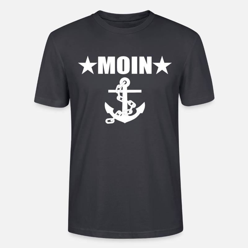 Moin - Stanley/Stella Unisex Bio-T-Shirt CRAFTER - Dunkles Graublau