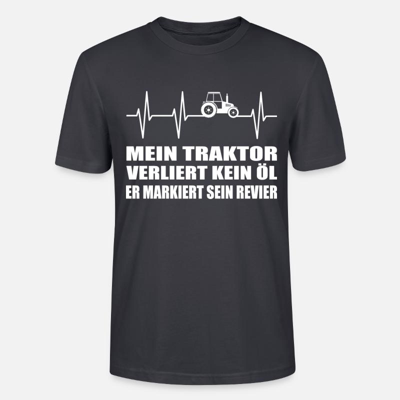 Traktor - Stanley/Stella Unisex Bio-T-Shirt CRAFTER - Dunkles Graublau