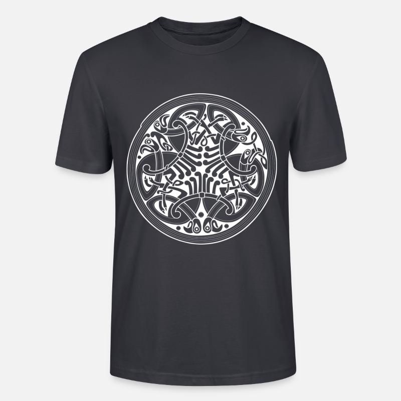 keltisches Symbol - Stanley/Stella Unisex Bio-T-Shirt CRAFTER - Dunkles Graublau