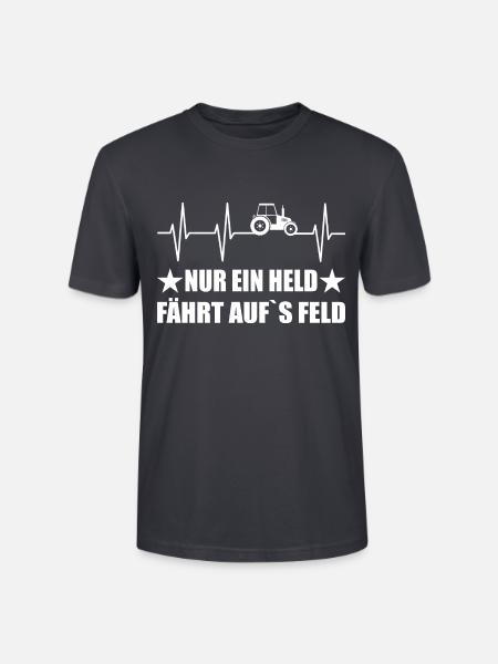 Traktor - Stanley/Stella Unisex Bio-T-Shirt CRAFTER - Dunkles Graublau
