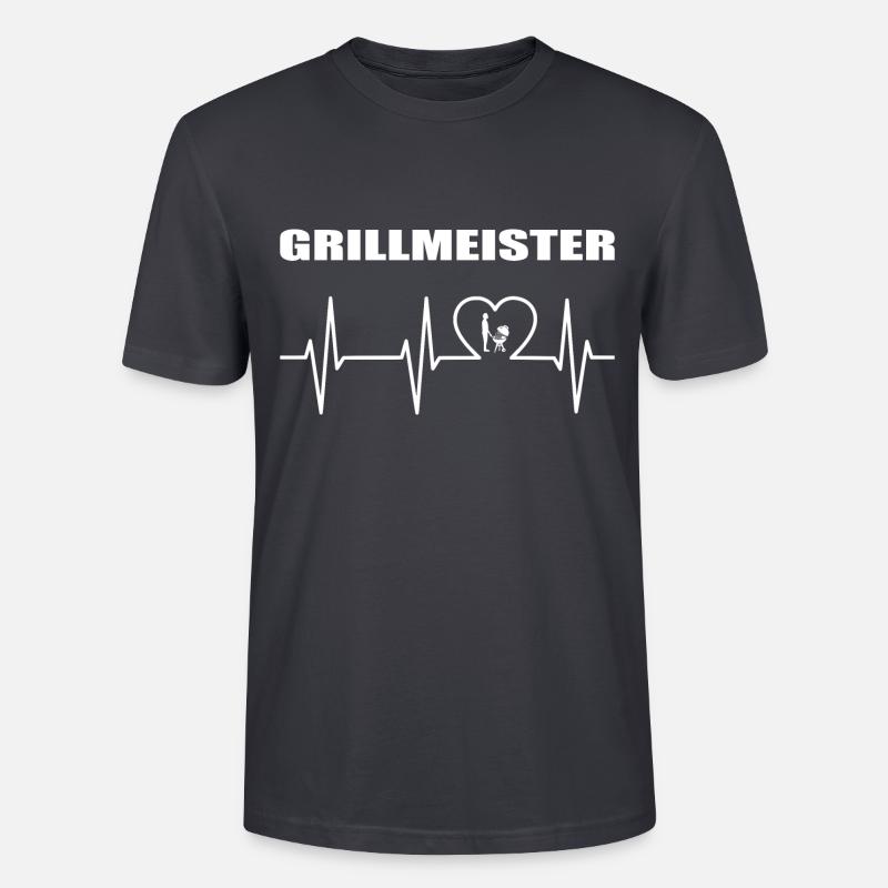 BBQ - Stanley/Stella Unisex Bio-T-Shirt CRAFTER - Dunkles Graublau