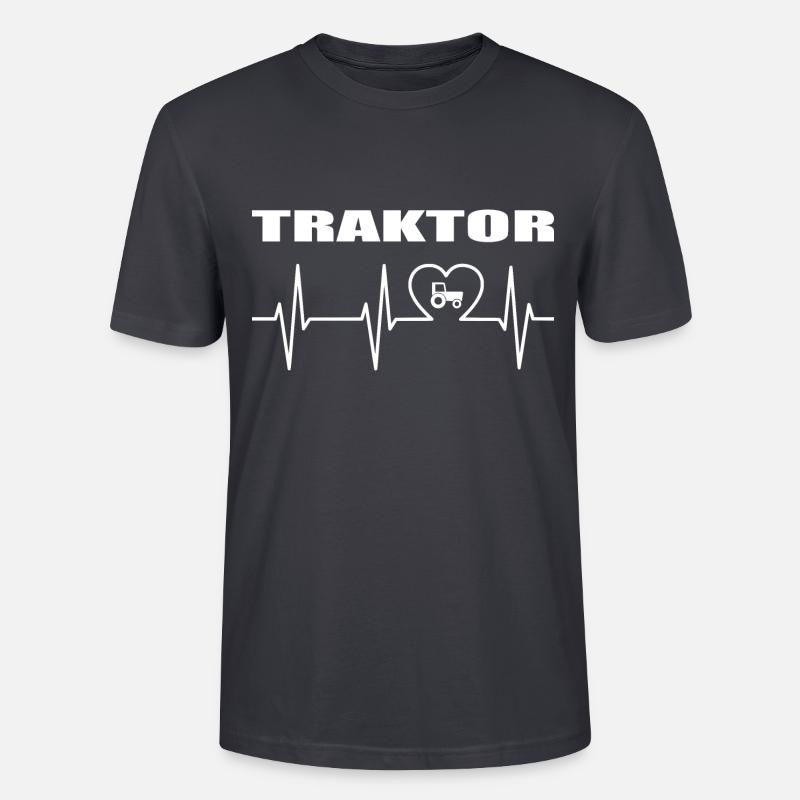Traktor - Stanley/Stella Unisex Bio-T-Shirt CRAFTER - Dunkles Graublau